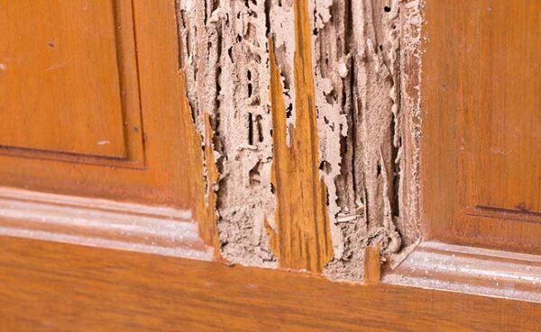 Termite damaged door